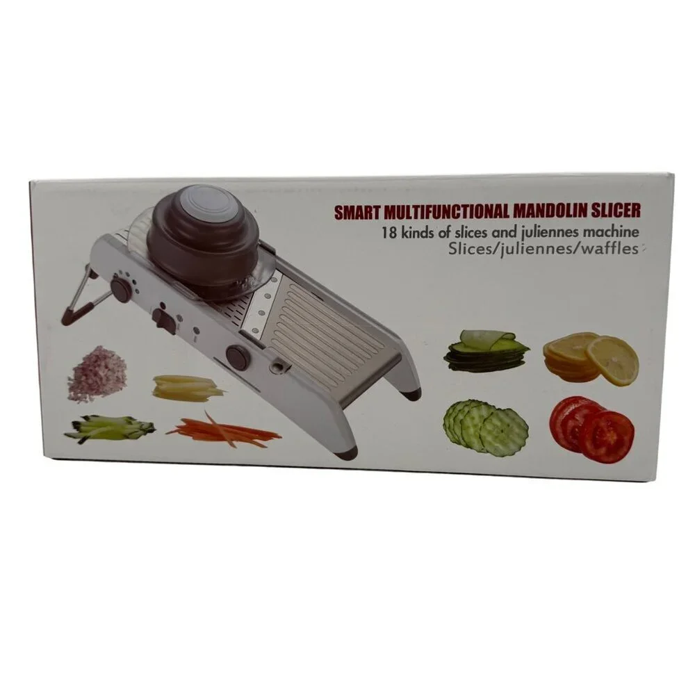 Smart Multifunctional Mandolin Slicer With 18 Cutting Styles For Slices Julienne